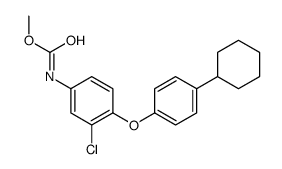 methyl N-[3-chloro-4-(4-cyclohexylphenoxy)phenyl]carbamate Structure