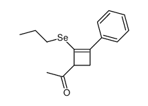 1-(3-phenyl-2-propylselanylcyclobut-2-en-1-yl)ethanone Structure