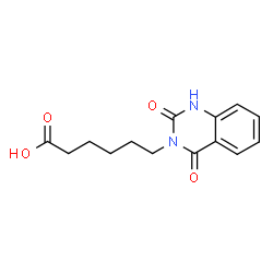 6-(2,4-Dioxo-1,4-dihydroquinazolin-3(2H)-yl)-hexanoic acid结构式