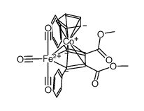 [η-(CO)3(FeC(Ph)=C(COOMe)C(COOMe)=C(Ph))]Co(η-C5H5) Structure