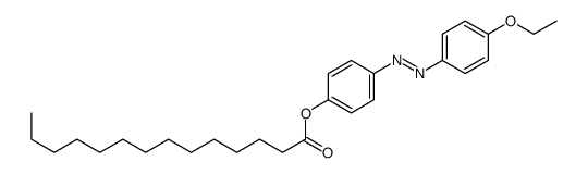 [4-[(4-ethoxyphenyl)diazenyl]phenyl] tetradecanoate结构式