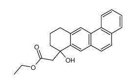 ethyl 2-(8-hydroxy-8,9,10,11-tetrahydrotetraphen-8-yl)acetate结构式