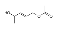 Acetic acid (E)-4-hydroxy-pent-2-enyl ester Structure