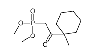 2-dimethoxyphosphoryl-1-(1-methylcyclohexyl)ethanone Structure