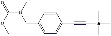 methyl methyl(4-((trimethylsilyl)ethynyl)benzyl)carbamate Structure