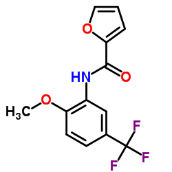 N-[2-Methoxy-5-(trifluoromethyl)phenyl]-2-furamide Structure