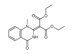 2-bis(ethoxycarbonyl)methylidene-2,3-dihydro-1-methyl-4(1H)-quinazolinone Structure