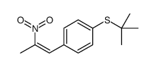 1-tert-butylsulfanyl-4-(2-nitroprop-1-enyl)benzene Structure