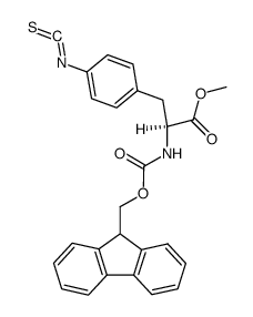 Fmoc-L-p-isothiocyanophenylalanine methyl ester结构式