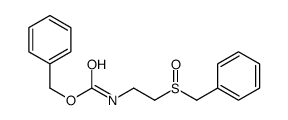 benzyl N-(2-benzylsulfinylethyl)carbamate Structure