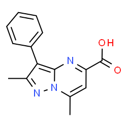 2,7-Dimethyl-3-phenylpyrazolo[1,5-a]pyrimidine-5-carboxylic acid结构式