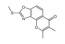 7,8-dimethyl-2-methylsulfanylpyrano[2,3-e][1,3]benzoxazol-6-one Structure