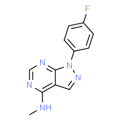 1-(4-Fluorophenyl)-N-methyl-1H-pyrazolo[3,4-d]pyrimidin-4-amine Structure