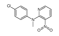 N-(4-chlorophenyl)-N-methyl-3-nitropyridin-2-amine结构式