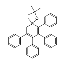 1-tert-Butoxy-1-methyl-3,4,5,6-tetraphenyl-1,2-dihydro-siline结构式