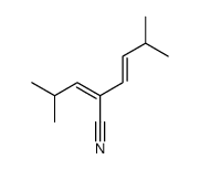 5-methyl-2-(2-methylpropylidene)hex-3-enenitrile结构式