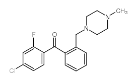 4-CHLORO-2-FLUORO-2'-(4-METHYLPIPERAZINOMETHYL) BENZOPHENONE图片