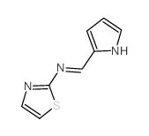 N-(pyrrol-2-ylidenemethyl)-1,3-thiazol-2-amine结构式