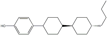 4-[(trans,trans)-4'-Butyl[1,1'-bicyclohexyl]-4-yl]phenol Structure