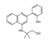 Phenol, 2-[4-[(2-hydroxy-1,1-dimethylethyl)amino]-2-quinolinyl] Structure