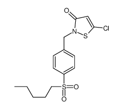 5-chloro-2-[(4-pentylsulfonylphenyl)methyl]-1,2-thiazol-3-one Structure