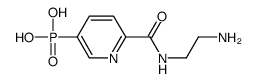 [6-(2-aminoethylcarbamoyl)pyridin-3-yl]phosphonic acid Structure