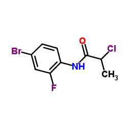 N-(4-Bromo-2-fluorophenyl)-2-chloropropanamide Structure