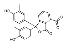 3,3-bis(4-hydroxy-3-methylphenyl)-7-nitro-2-benzofuran-1-one结构式