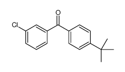 4-TERT-BUTYL-3'-CHLOROBENZOPHENONE structure