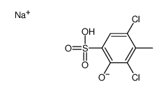 2,6-dichloro-3-hydroxytoluene-4-sulphonic acid, sodium salt结构式