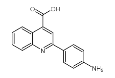 2-(4-AMINO-PHENYL)-QUINOLINE-4-CARBOXYLIC ACID Structure