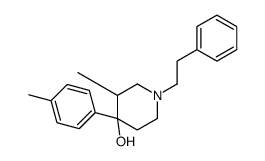 3-methyl-4-(4-methylphenyl)-1-(2-phenylethyl)piperidin-4-ol Structure