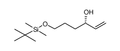 (4S)-1-O-(tert-butyldimethylsilyl)-hex-5-ene-1,4-diol结构式