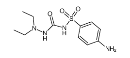 1,1-diethyl-4-sulfanilyl semicarbazide Structure