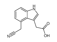 (4-cyanomethyl-indol-3-yl)-acetic acid结构式