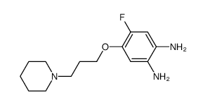 4-fluoro-5-(3-piperidin-1-ylpropoxy)benzene-1,2-diamine Structure