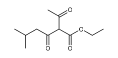 2-acetyl-5-methyl-3-oxo-hexanoic acid ethyl ester结构式