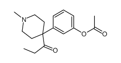 1-[4-(3-Acetoxyphenyl)-1-methyl-4-piperidinyl]-1-propanone结构式