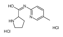 N-(5-Methyl-2-pyridinyl)prolinamide dihydrochloride结构式