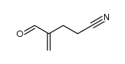 2-methylene-4-cyanobutyraldehyde Structure