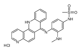 N-[4-(benzo[b][1,7]phenanthrolin-7-ylamino)-3-(methylamino)phenyl]methanesulfonamide,hydrochloride结构式