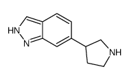 6-pyrrolidin-3-yl-1H-indazole结构式