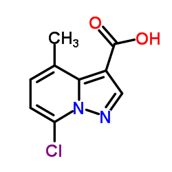 7-Chloro-4-methylpyrazolo[1,5-a]pyridine-3-carboxylic acid Structure