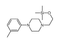 trimethyl-[2-[4-(3-methylphenyl)piperazin-1-yl]ethoxy]silane Structure