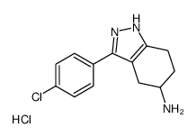 3-(4-chlorophenyl)-4,5,6,7-tetrahydro-1H-indazol-5-amine,hydrochloride Structure