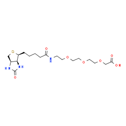 生物素-PEG3-乙酸结构式