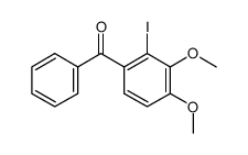 (2-iodo-3,4-dimethoxyphenyl)phenylmethanone Structure