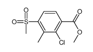 methyl 2-chloro-3-methyl-4-methylsulfonylbenzoate Structure