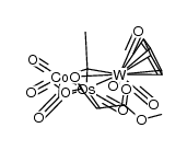 (μ3-MeC)OsCoWCp(CO)7(OC(OMe)CH2CH(COOMe)) Structure