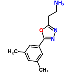 2-[5-(3,5-Dimethyl-phenyl)-[1,3,4]oxadiazol-2-yl]-ethylamine Structure